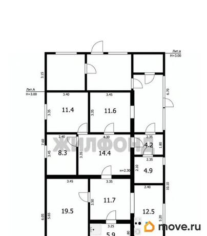 дом, 104.4 м&sup2;, 16.89 сотки