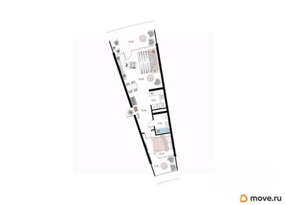 1-комн. апартаменты, 70.5 м&sup2;