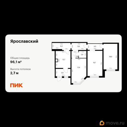свободного назначения, 96.1 м&sup2;