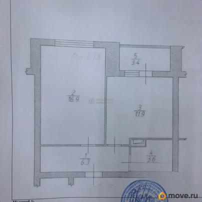 1-комн. квартира, 40.4 м&sup2;