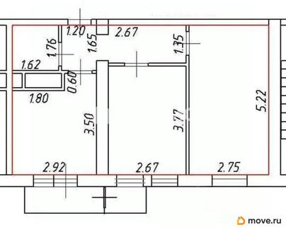 2-комн. квартира, 42 м&sup2;