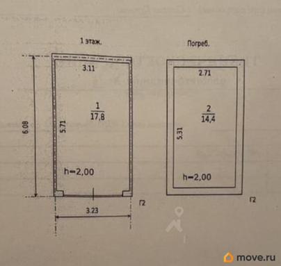гараж, 32 м&sup2;