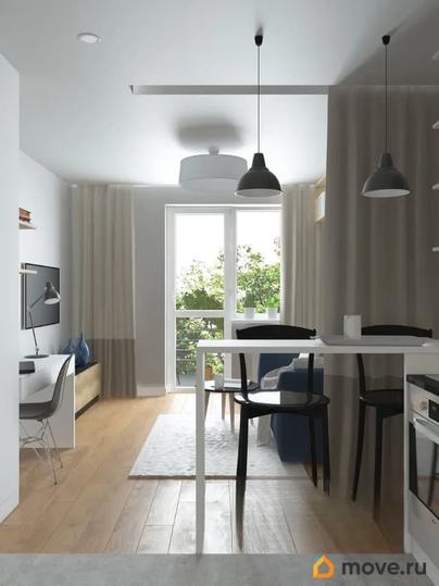 1-комн. апартаменты, 23.5 м&sup2;
