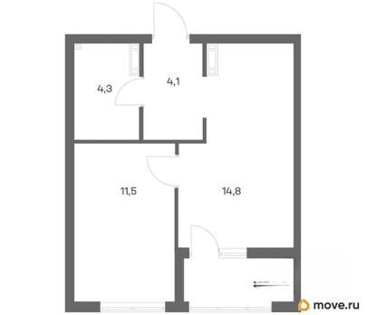 1-комн. квартира, 36.4 м&sup2;