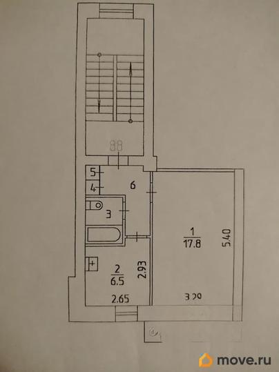 1-комн. квартира, 32.5 м&sup2;