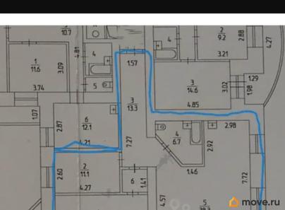 3-комн. квартира, 89.8 м&sup2;