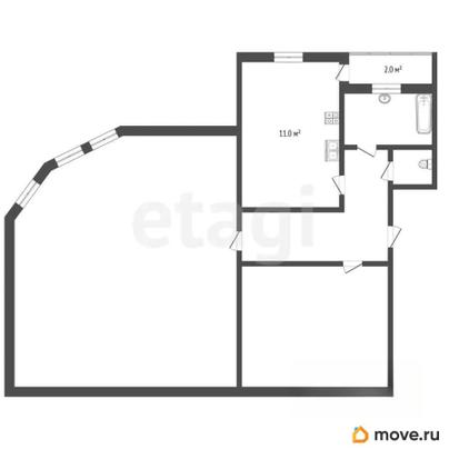 2-комн. квартира, 67.1 м&sup2;