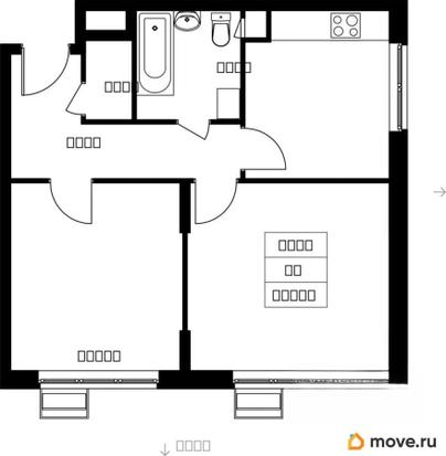 2-комн. квартира, 50.78 м&sup2;