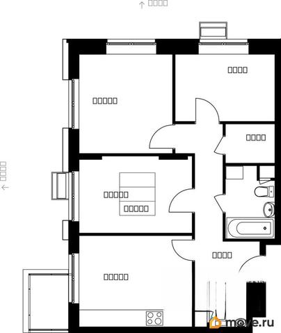 3-комн. квартира, 61.04 м&sup2;