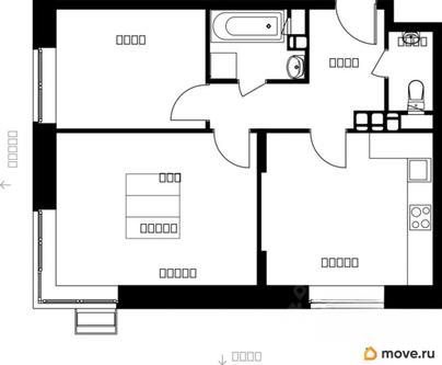 2-комн. квартира, 53.03 м&sup2;
