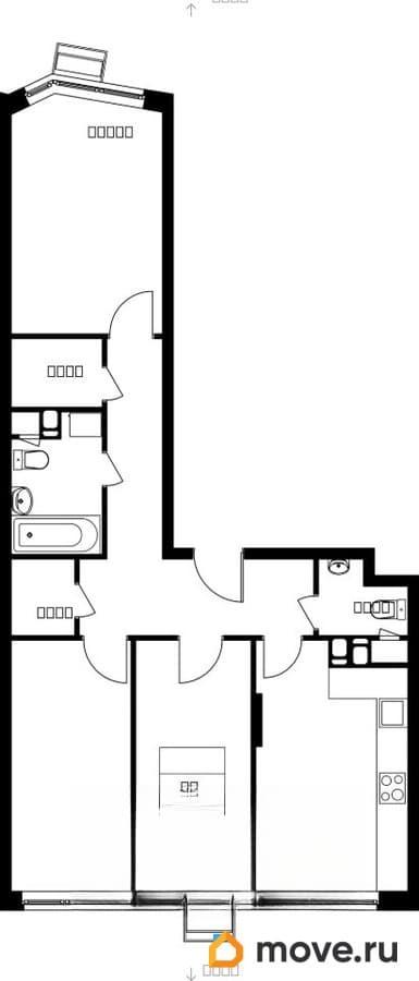 3-комн. квартира, 69.11 м&sup2;