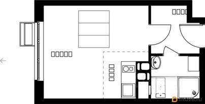студия, 22.59 м&sup2;