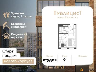 студия, 25.28 м&sup2;