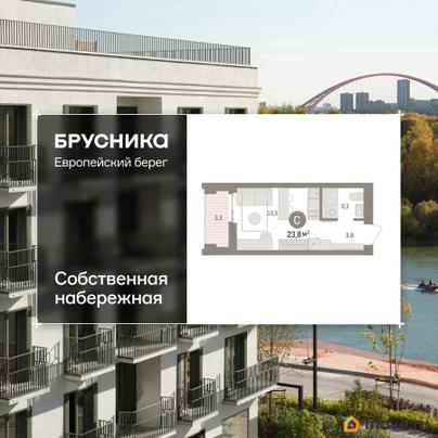 студия, 23.8 м&sup2;