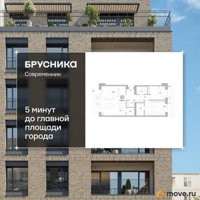 2-комн. квартира, 108.58 м&sup2;